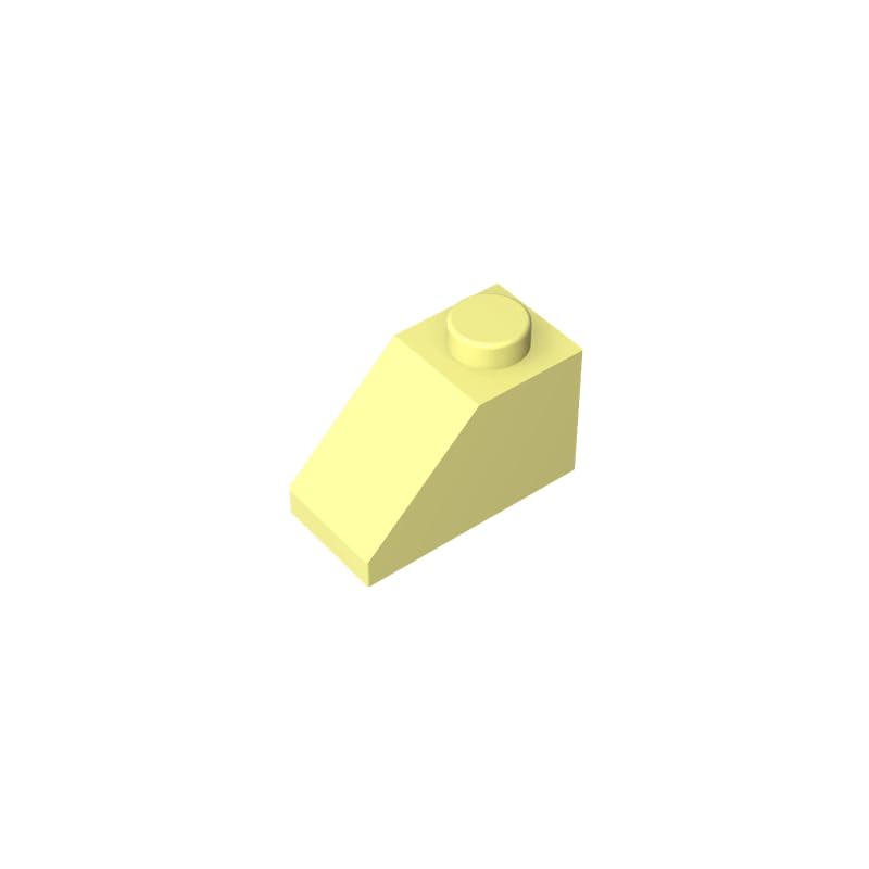 Gobricks 3040 Slope Brick 2x1 Sloped Brick 50 Pieces GDS-588 Compatible with Lego Building Blocks Color:Bright Light Yellow โ image 1