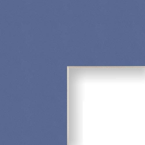 20x27 Mat for Picture Frame Bay Blue with Cream Core and 16x23 Opening Size (B143MAT)