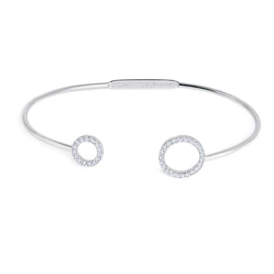 Bracelet Marlù femme en acier inoxydable et zircon Sparkles haut de gamme