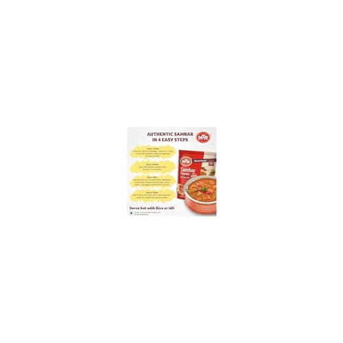 Image of MTR Sambar Powder | Authentic Masalas | Traditional Recipe | 200g (Pack of 3)