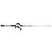 Abu Garcia 7' Veritas Low Profile Baitcast Reel and Fishing Rod Combo, Low Profile Reel with 11 Stainless Steel Ball Bearings, Carbon Matrix Drag System, Graphite + Powerlux 100 Rod Blank