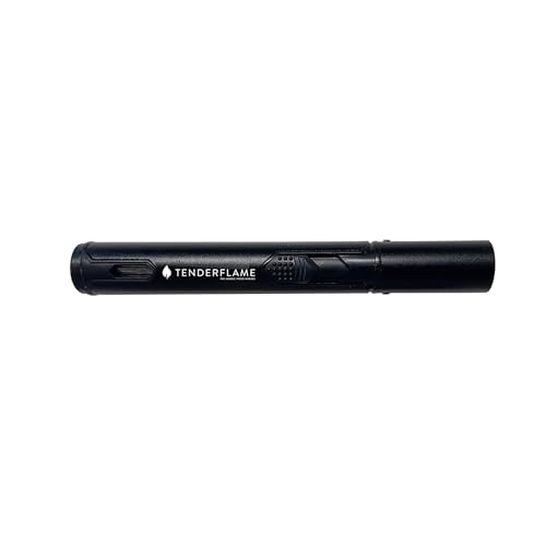 Tenderflame Allume-gaz Pen Torch Lighter, Non Toxique, ininflammable, écologique, sans Danger pour la Flamme, Noir, 15.5cm