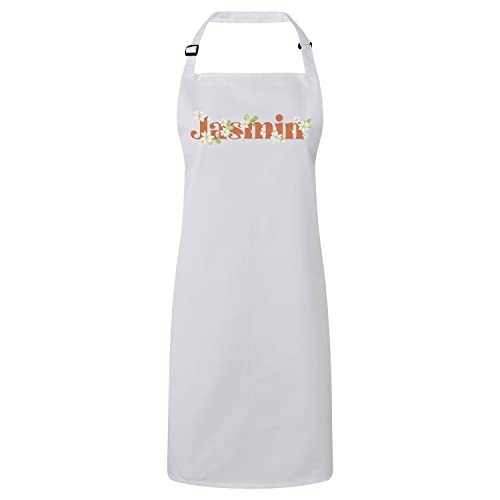 Tablier cuisine jasmin fleurs minimaliste chic pour amateurs de jardin