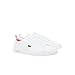 Lacoste Women's Court Base Sneaker, White/Light Pink, 8