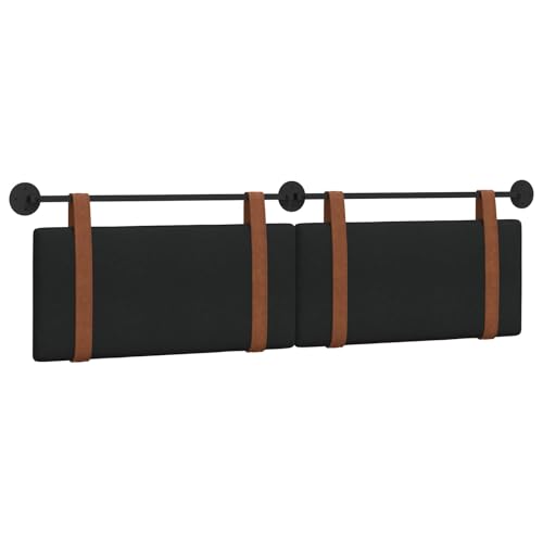 vidaXL Testata appesa Tinta Unita Nero 190 x 55 x 5 cm PU Antico, Testata Letto Moderna Rettangolare, Design da Montare, Accessorio Semplice e Funzionale per la Camera