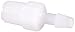 Eldon James A2-3HDPE High Density Polyethylene Adapter Fitting, 1/8-27 NPT to 3/16" Hose Barb (Pack of 10)