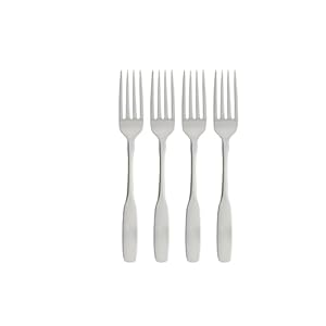 Oneida Paul Revere Fine Flatware Dinner Forks, Set of 4 , 18/10 Stainless Steel, Silverware Set, Dishwasher Safe