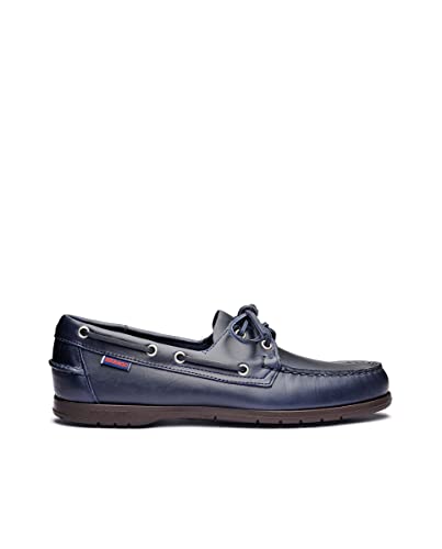Image of Sebago Endeavor Waterproof Boat Moccasins - All Leather Moccasins for Men with Canoe Moc, Leather Lining, 360 Laces, Non-slip Soles