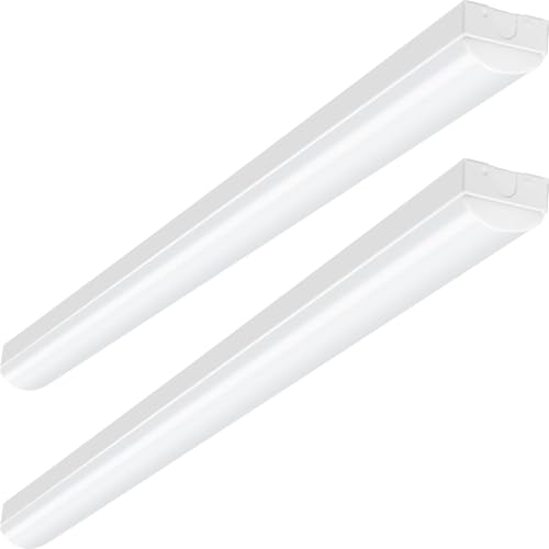 Tengyuan �g���t�^�u���� 2�Z�b�g LED�x�[�X���C�g ����̌^ 50W�^ 2������ 8000lm �����F 50W 5000K���P�x �����F LED�u���� �V�䒼�t�^ 127cm �h�k �h�� ��t�ȒP �x�[�X�Ɩ� �m�C�Y���X �`���c�L�Ȃ� ���^