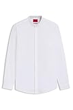 Poignets carrés HUGO Hommes Kaleb Chemise Slim Fit en Popeline de Coton Facile à Repasser
