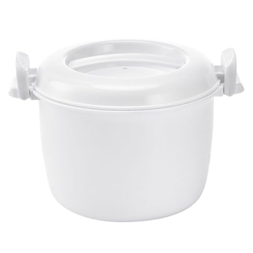 電子レンジ炊飯器、クイック電子レンジ調理、1800mlと2600mlの容量サイズ、耐熱ボウルと蒸し器、野菜と穀物調理容器、お手入れ簡単、ブロッコリーキヌアスープポテトキッチン寮アパート用