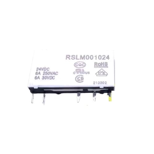 Relais 24VDC haute isolation RSLM001024 puissance 6A 250VAC 5-pin