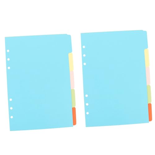 ELAYARD 10個 バインダー用インデックス仕切り タブ付き 書き込み可能 耐久性と携帯性に優れ 書類類やプレゼン整理に