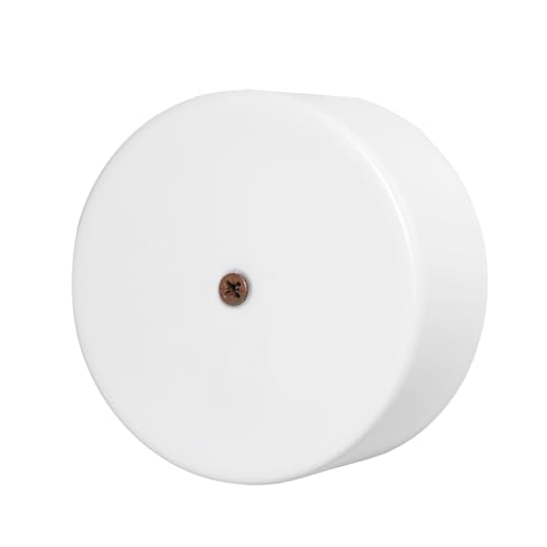 Scatola di Derivazione Ø 100mm in Porcellana Bianca – 3 Entrate/Uscite – Design Vintage – Completa di Viti e Tasselli