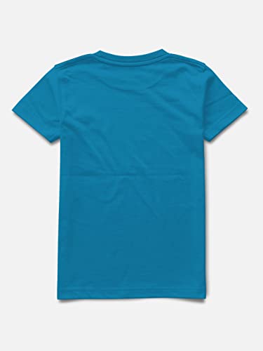 Image of HELLCAT Boys Round Neck Printed Blended Cotton Tshirt -Combo Pack of 2 - Pink /Blue