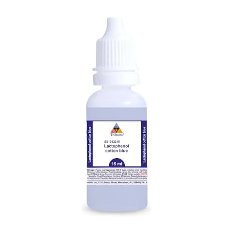 Lactophenol Cotton Blue 15mL Dropper Bottle Cover