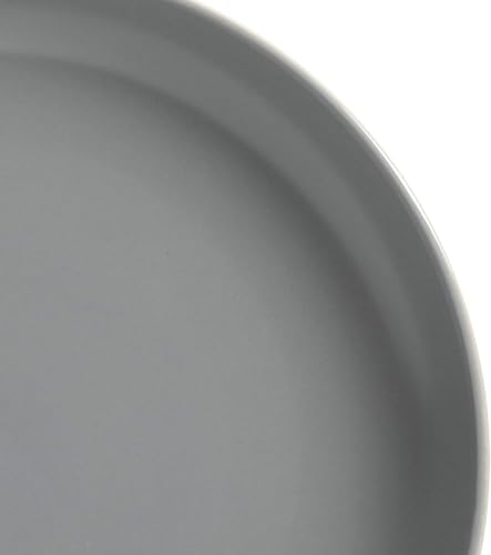 12-Piece Matte Gray Stoneware Dinnerware Set – Modern Plates, Bowls & Mugs for Everyday Dining (Matte Grey) - Thumbnail 6