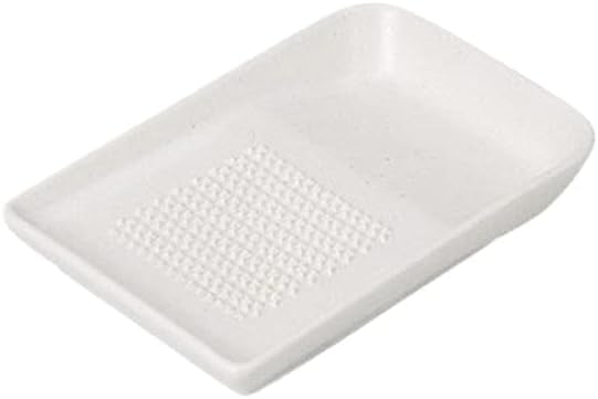 Set of 3 Grater, White Mat Grater, 5.2 x 3.5 x 0.8 inches (13.3 x 9 x 2.1 cm), Restaurant, Japanese Tableware, Restaurant, Commercial Use, Tableware