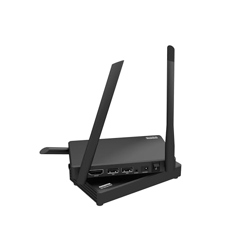 Transmetteur HDMI sans Fil - Marmitek WHE1-1080p Full HD - Portée de 50 Mètres à Travers Les Murs et Les Plafonds - Retour Infrarouge - Emetteur HDMI - Support USB - Loopthrough