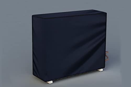 Image of Stylista Split ac cover for indoor and outdoor unit of 2 ton ac waterproof and dustproof Blue Mini Check pattern