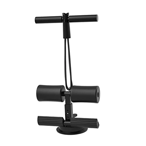 KICHOUSE Gym Equipment for Home Black Sit-Up Puller Sit-Up Aid Portable Spring Exerciser Muscle Training Tool