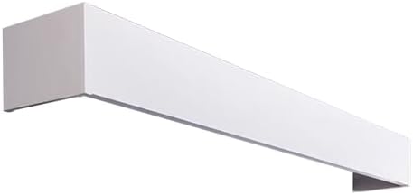 Adjustable Ceiling Mount Curtain Pelmet Box, Cuttable Aluminum Alloy Valance with Screws & Brackets, Decorative Panel for Curtains - White 2.8m (9.2ft)