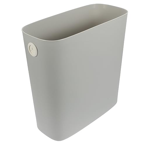 Caneca de basura de plástico rectangular para espacio estrecho