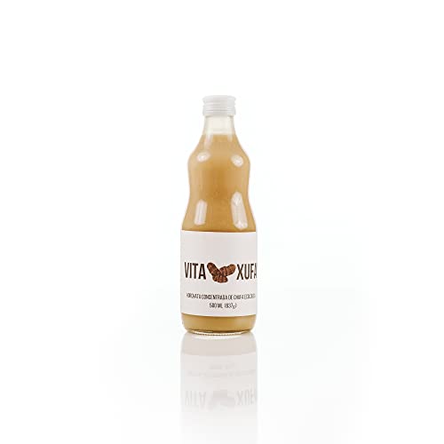VitaXufa Horchata Concentrada de Chufa Ecológica de Valencia. Botella de vidrio 500 ml