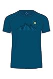 Deep blue / verde lime MONTURA Summit t-Shirt Uomo MTGC82X8747 Deep Blue Blu  Verde Lime Maglietta Adatta a Trekking ed Arrampicata XL