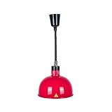 FVPJUXSG Lebensmittelheizlampe Lebensmittel Wärmere Wärmelampe Teleskopeinstellung 250w Barbecue/Isolierung Cafeteria/kommerzielle Sicherheitsbeleuchtung(Color:Red)