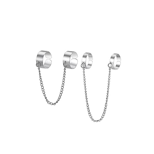 Gold-Toned Chain Rings Set