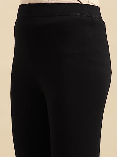 Image of rangita Women's Regular Fit High Rise Cotton Solid Ankle Length Leggings