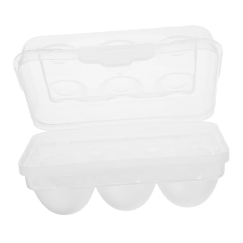FUTUREORYY Huevera Apilable para Nevera con Tapa Transparente Caja Organizadora de Huevos de Plástico Resistente para Camping y Almacenamiento Seguro Frigorífico Compartimentos Antichoque