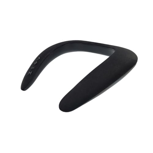 BELLIFFY Altavoz U Shape Inalámbrico para Cuello Portátil y Cómodo Sonido Estéreo Envolvente Diseño Ergonómico Manos Libres para Música y Llamadas Batería Recargable Horas Negro Elegante