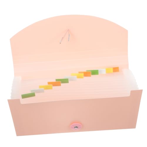 Angoily Accordion Bills Holder Fächermappe Tragbarer Aktenordner Karten Organizer Für Quittungen Und Rechnungen Büro Schulfächer