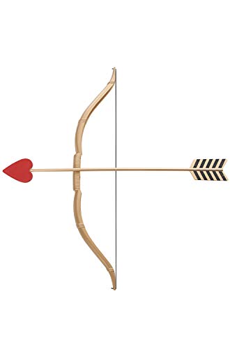 California Costumes Mini Bow and Arrow Set, Gold/Red, One Size