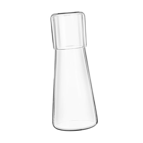 VALICLUD Caraffa in Vetro Trasparente per Bevande Fresche Contenitore Acqua Raffreddamento Bottiglia Termica Leggera per Succhi Tè Vino Uso Casa Ufficio e Camera