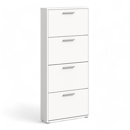 Stella Trading SAM Schuhkipper in Weiß - Praktisches Schuhregal...