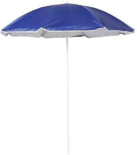 Unibos 1.8m Beach Parasol Umbrella with Carry Bag, Portable Height Adjustable Garden Parasol Umbrella, Parasol for Beach/Pool/Patio, Round Sunscreen UV Safe
