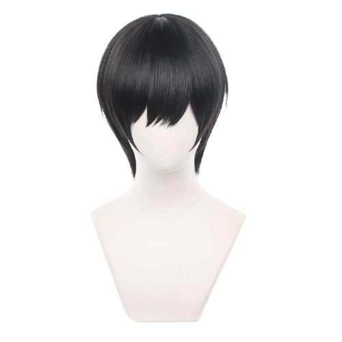 Image of Anime Wigs for Yoshida Hirofumi Cosplay Wig - Resistant Synthetic Wig for Role Play with Wig Cap for Festival,Costume Party