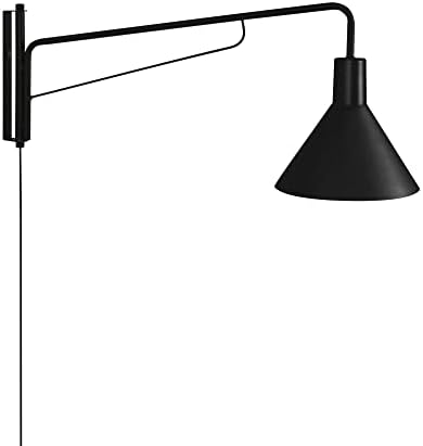 Luminária Arandela Industry Articulada Cone Preto