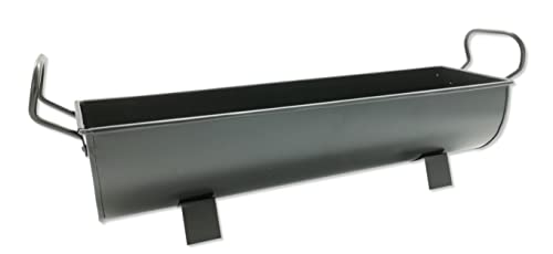 DARO DEKO Metall Blumenkasten 17 x 63cm schwarz Blumen-Topf Übertopf Blumenkasten Pflanz-Schale