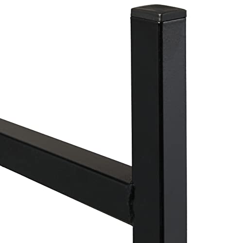 Relaxdays Kaminholzregal, Metall, außen & innen, für Brennholz, moderne Holzstapelhilfe, HxBxT: 91x123x19, 5 cm, schwarz-7