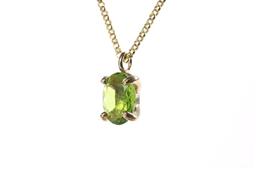 Collier de Péridot Délicat Anémone Bijoux en pierre gemme véritable