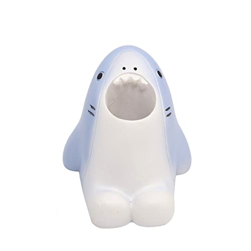 Sigripea Mini Toothbrush Holder Cute Animal Resin Household Set Toothbrush Holder Bathroom Multifunctional Storage Box & Kids Toothbrush Holder, Office Pen Holder (Shark) #TOP27