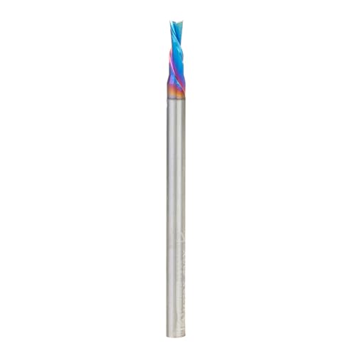 Image of Amana Tool Solid Carbide Spektra Extreme Tool Life Spiral Plunge Router Bit Down-Cut, 46239-K, 3 /32 Dia x 1 /4 CH x 1 /8 Shank 2 Inch L