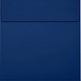 LUXPaper Square Invitation Envelopes | Peel & Press | 5' x 5' | Navy Blue | 80lb. Text | 50 Qty