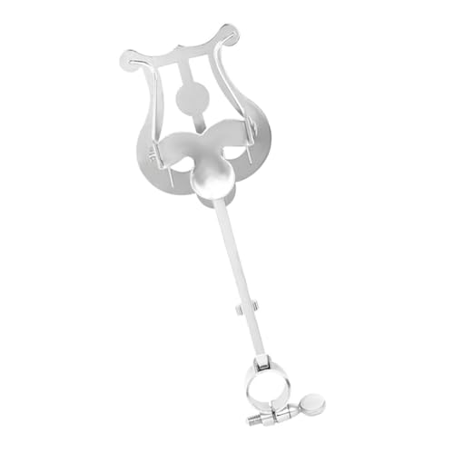 Toddmomy Music Instrument Accessory Lyre Clips Metal Clip for Music Sheet Holder Flip Folder