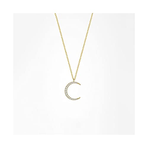 Bijoux pour femme pendentif lune brillant au fini charmant