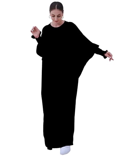 Muslim Prayer Abaya Islamic Women's Khimar Pure Color Hijab Dress Long Sleeve Dubai Kaftan2